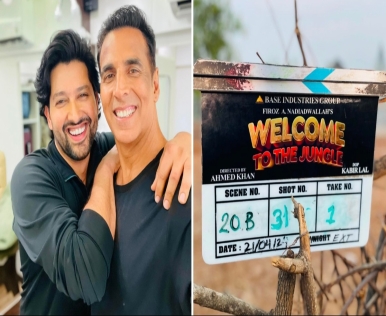 阿夫塔布·希夫达萨尼 (Aftab Shivdasani) 与阿克谢·库马尔 (Akshay Kumar) 一起出演《欢迎来到丛林》，并发布了搞笑照片